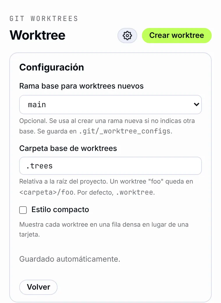 Configuración